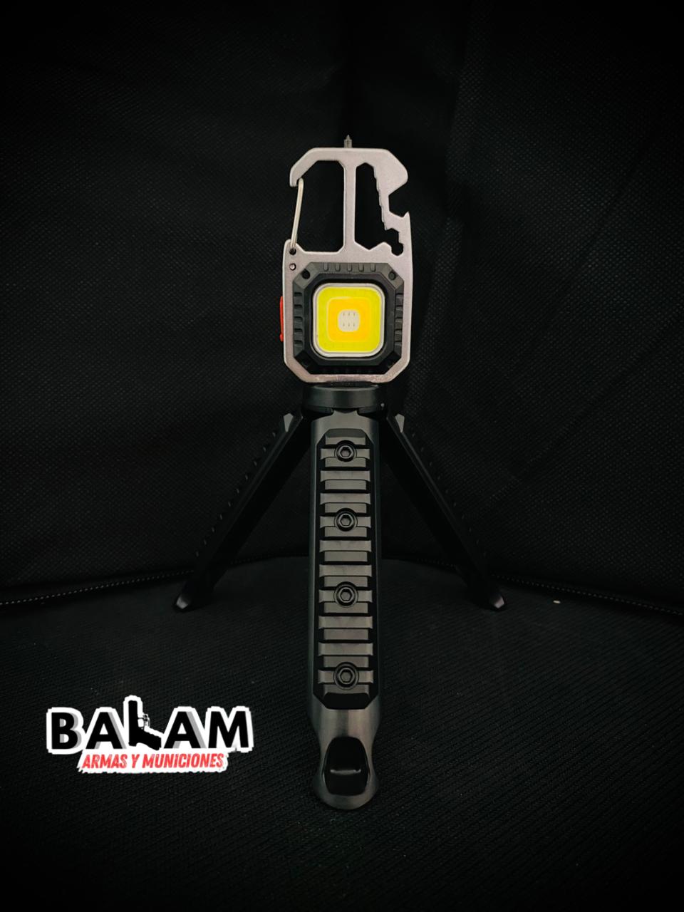 LINTERNA COB RECHARGEABLE CON TRIPODE W5138