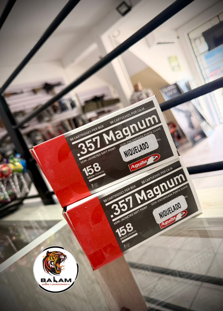 CARTUCHOS AGUILA CAL. 357 MAGNUM LOTE 1E3572111