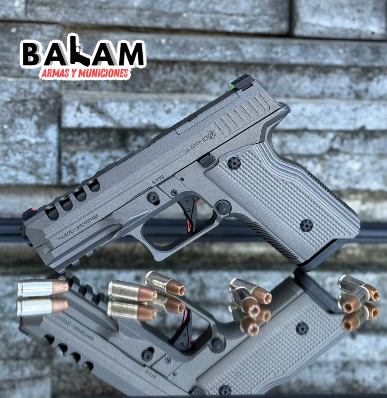 PISTOLA MARCA ERMOX MODELO XFIRE CALIBRE 9X19